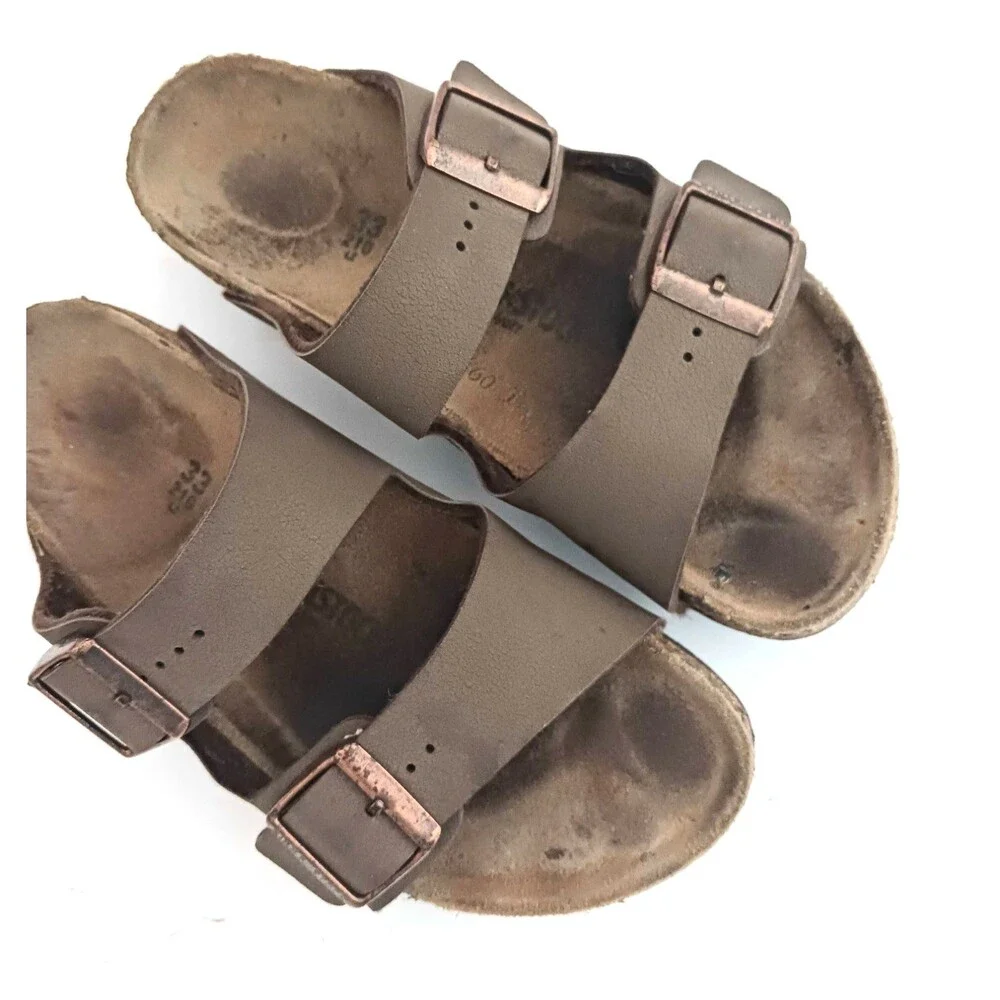Birkenstock Arizona Mocha Big Kids Slide EU 33 US 2-2.5 Youth Narrow